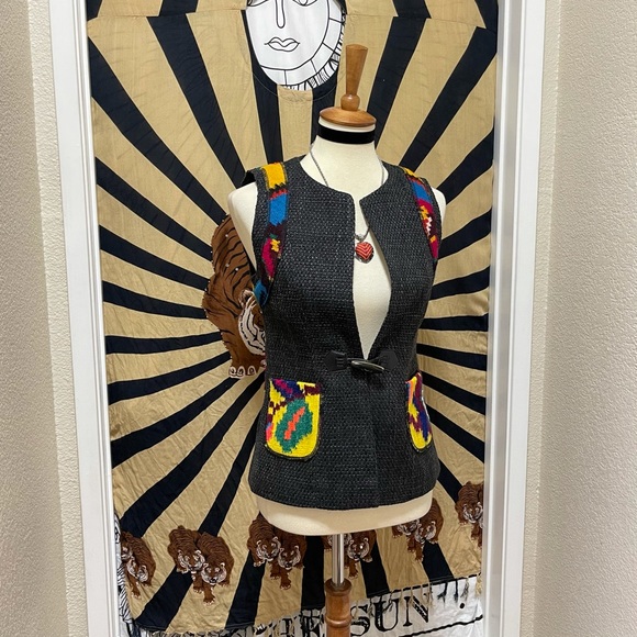 🌈 Stylish Romanian boho vest - Picture 4 of 13